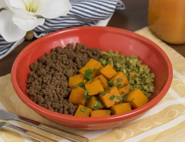 Carne moída magra com abóbora