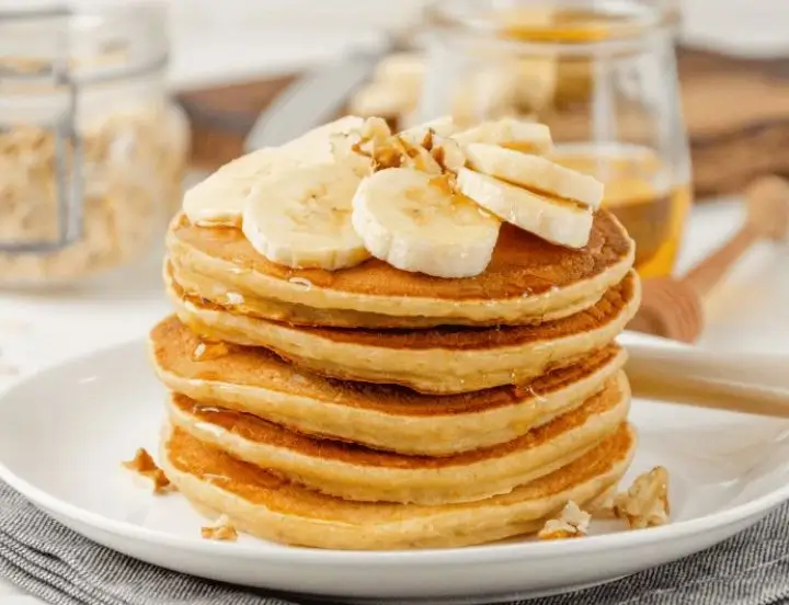 Panqueca de banana com aveia