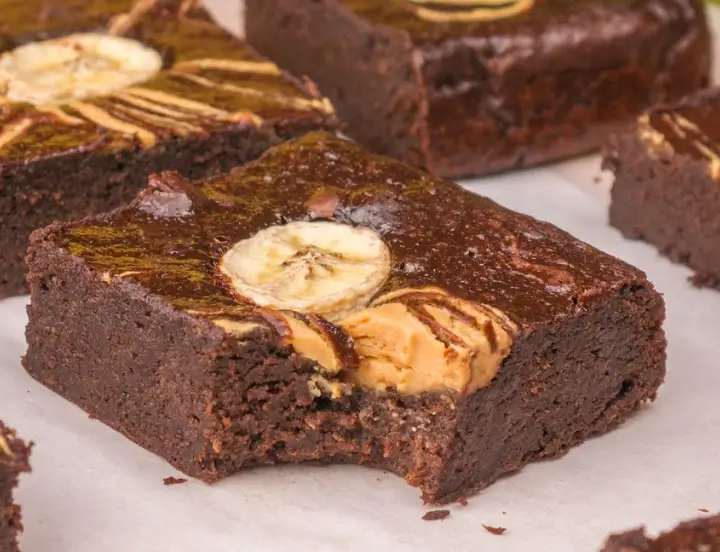 brownie funcional de banana