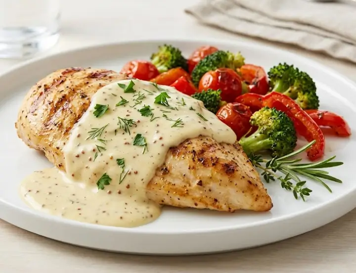 Filé de Frango ao Molho de Mostarda Light
