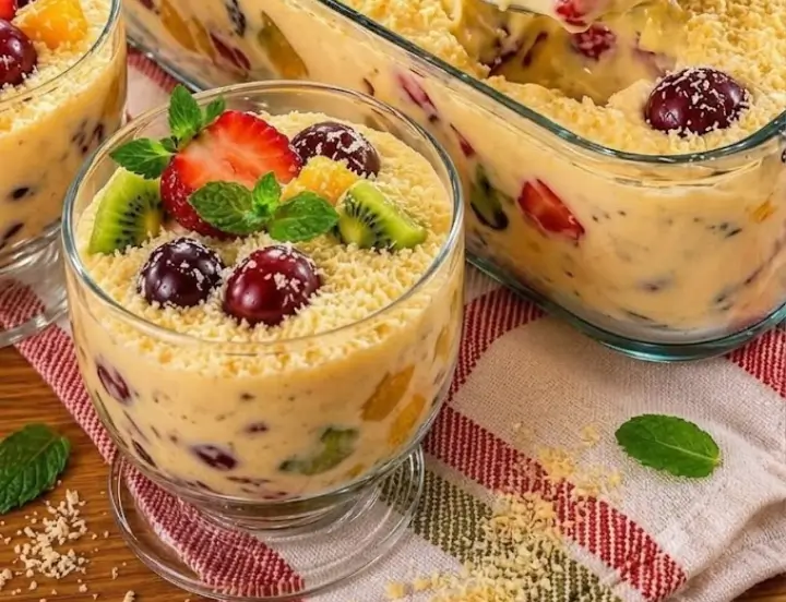 🏆✨ Creme de Ninho Fit: A Sobremesa Saudável que Vai Te Conquistar! 🍓💪