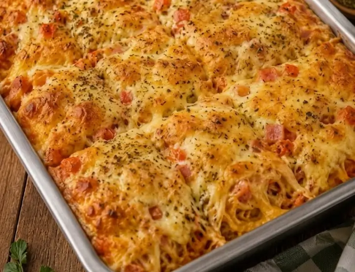 🍝✨ Macarronada de Forno Fit com Frango Desfiado e Legumes: Sabor Incrível e Leveza! 🥦🍅